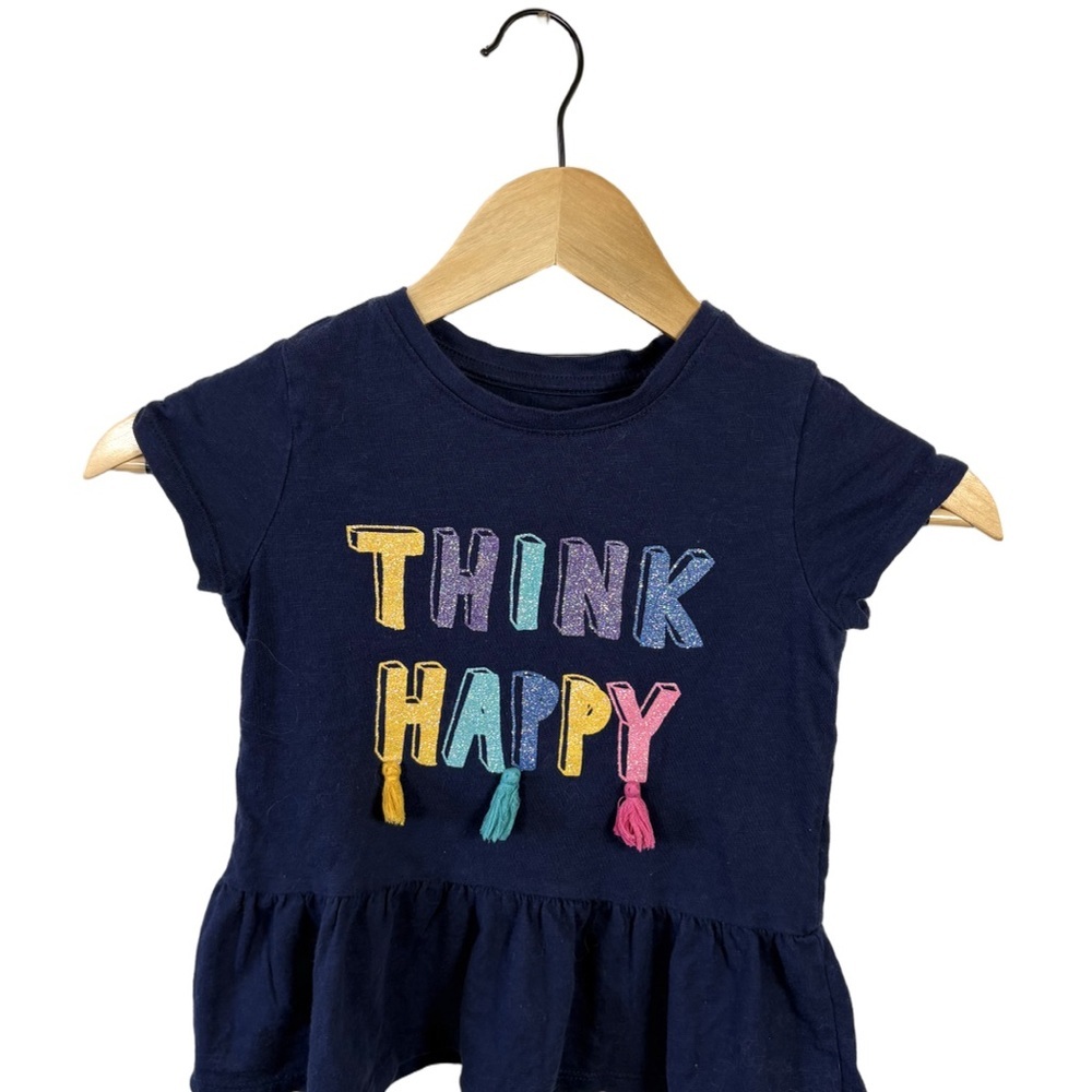 Member’s Mark Girls Size 5 Think Happy Tassel Peplum Top